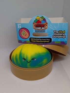 Yellow Green Tie Dye Squishy Dumpling Bun